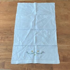 Hand Embroidered Table Scarf/Tea Towel